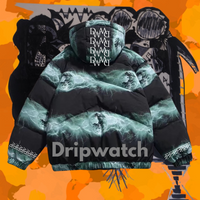 Dripwatch Lightning Reflective Puffer Jacket