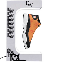 Dripwatch Time Is Infinity DWOR1 Orange Shoes