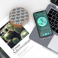 Dripwatch A60 Wireless Wood Grain White Bluetooth Speaker