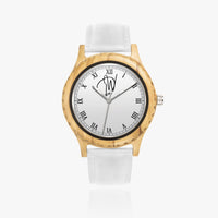 Dripwatch Italian Olive Leather Strap Wooden Watch