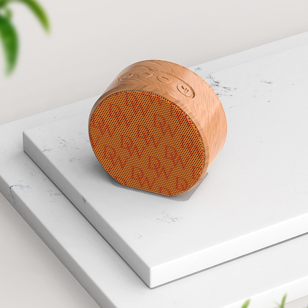 Dripwatch Imperial A60 Wireless Wood Grain Orange Bluetooth Speaker