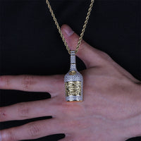 Champagne Bottle Pendant