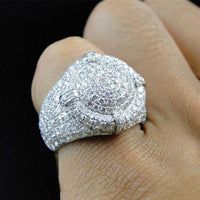 Iced Out Round VVS Ring