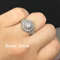 Iced Out Round VVS Ring