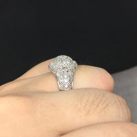 Iced Out Round VVS Ring