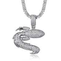 Iced Out Rolling LOUD Rocket Pendant