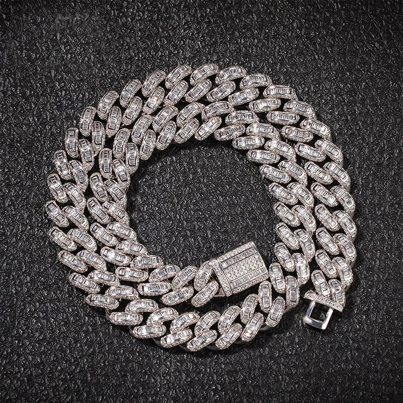 12 MM Baguette Cuban Link Chain