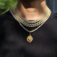 12 MM Baguette Cuban Link Chain