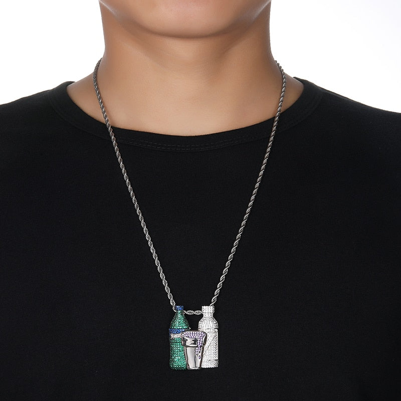 Iced Out Purple Soda Pendant