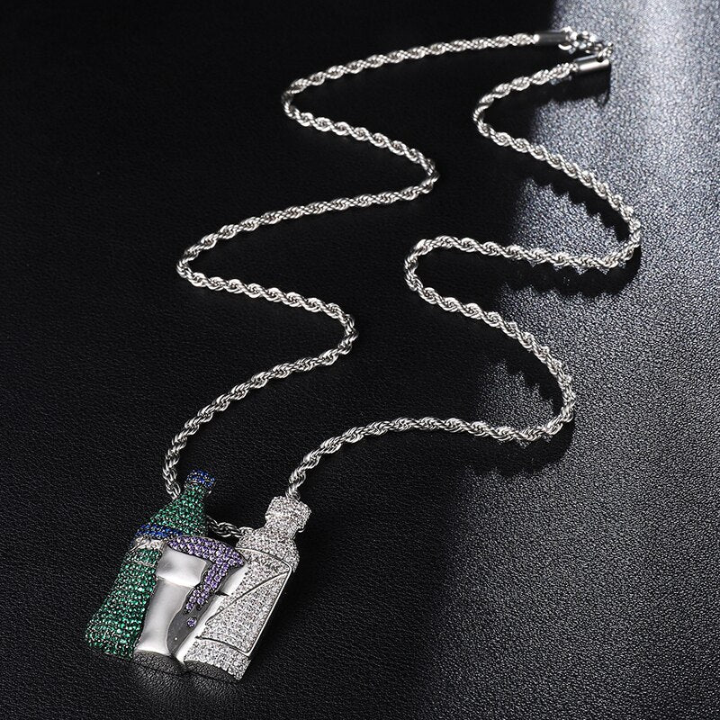 Iced Out Purple Soda Pendant