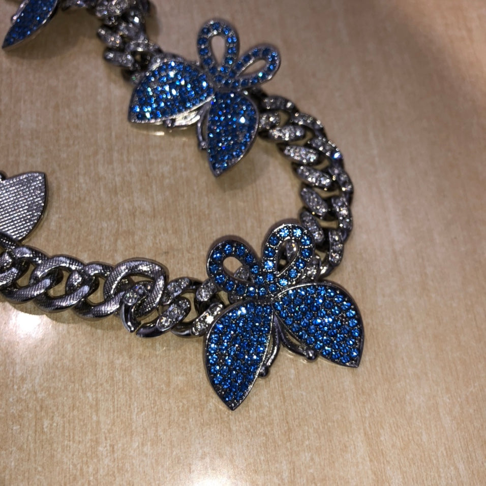 12mm VVS Iced Out Cuban Butterfly Choker