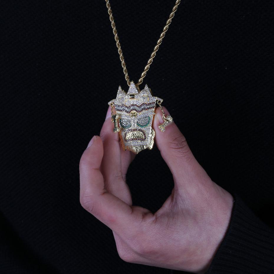 Iced Out Crash Bandicoot Pendant