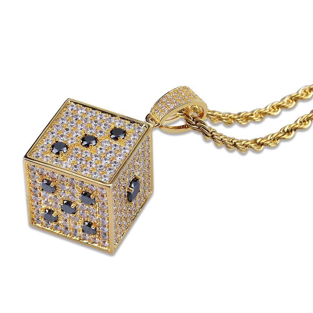 Iced Out Dice Pendant 🎲