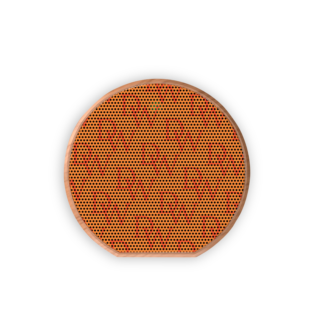 Dripwatch Imperial A60 Wireless Wood Grain Orange Bluetooth Speaker