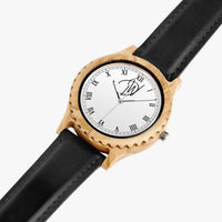 Dripwatch Italian Olive Leather Strap Wooden Watch