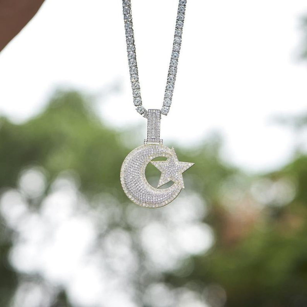 iced-out-half-crescent-moon-925-sterling-silver-pendant-for-men-dripwatch.store