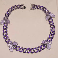12mm VVS Iced Out Cuban Butterfly Choker