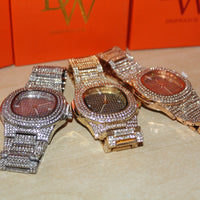 18K Gold VVS Iced Out Dripwatch