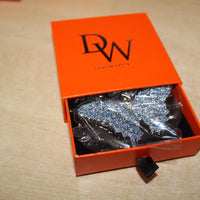 Iced Out Blue Pave Butterfly Pendant Necklace