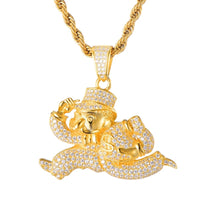 Iced Out Monopoly Pendant