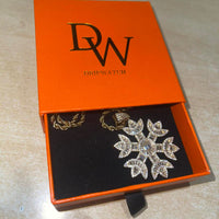 Iced Out Baguette Snowflake Pendant