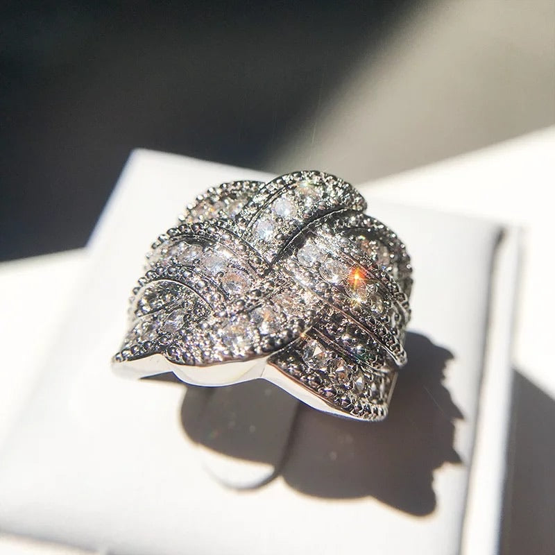 Iced Out Color Band Ring