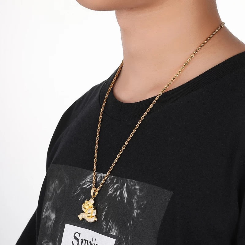 Iced Out Monopoly Pendant