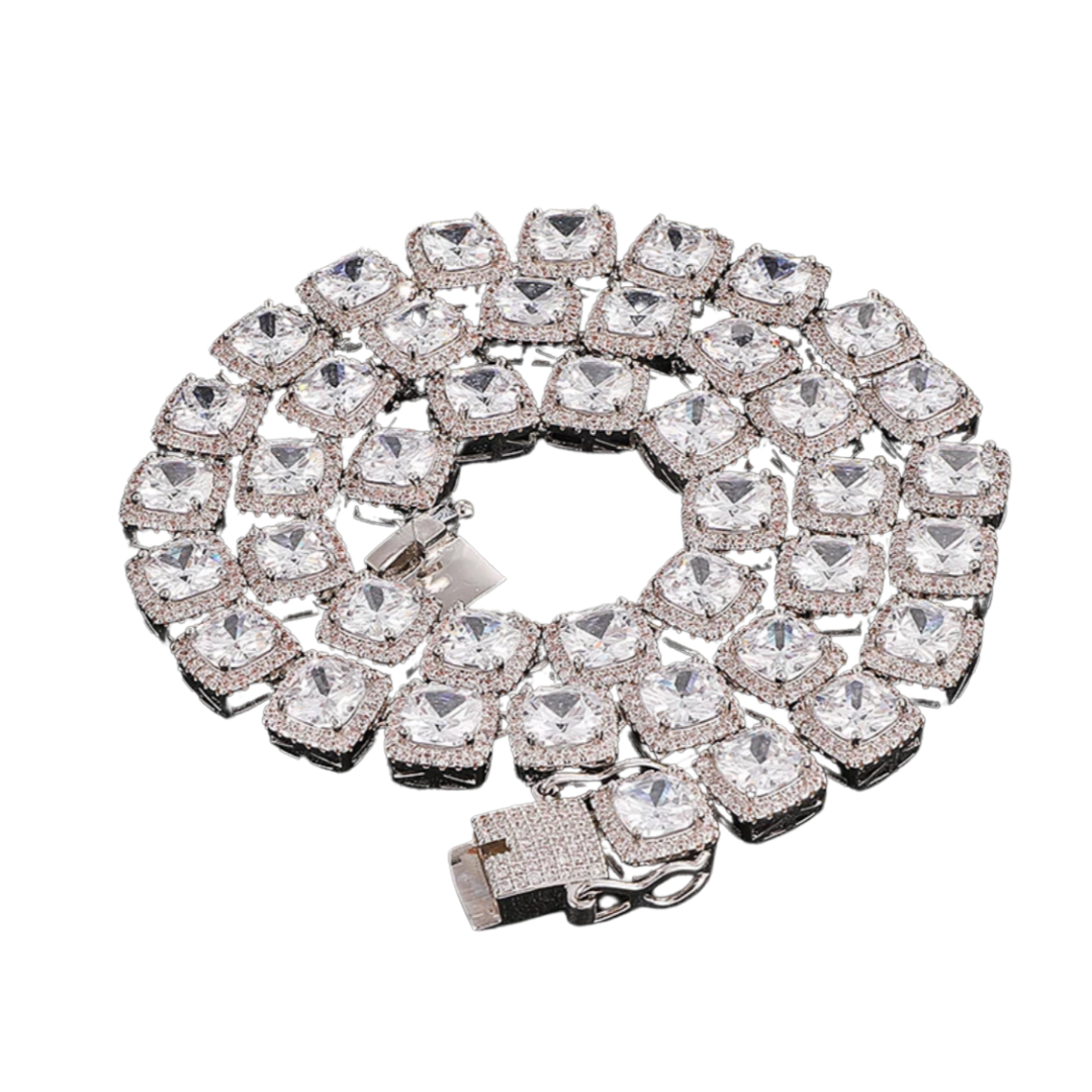 10MM Iced Out 1 Row VVS Tennis Chain Choker