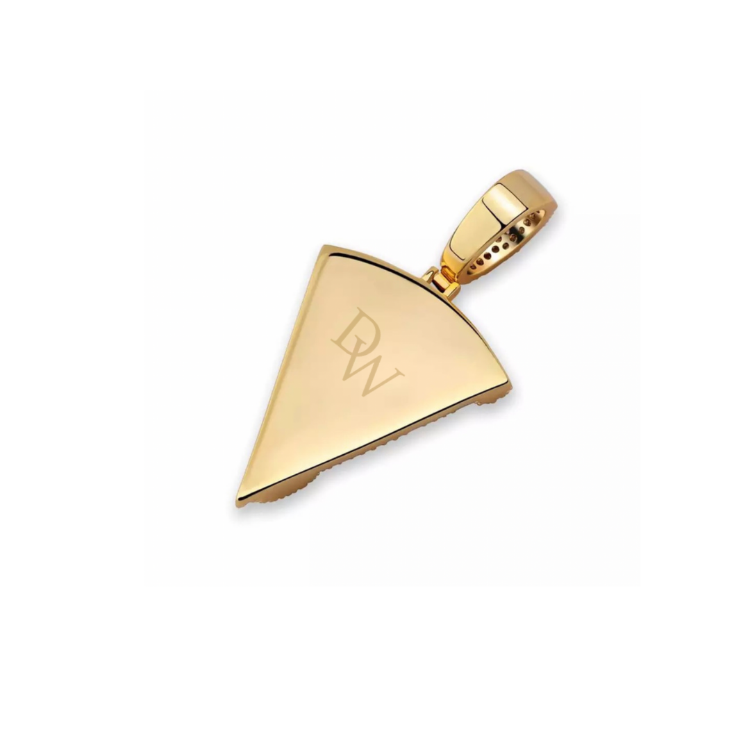 Iced Out Pizza Slice Pendant🍕