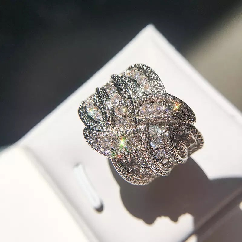 Iced Out Color Band Ring
