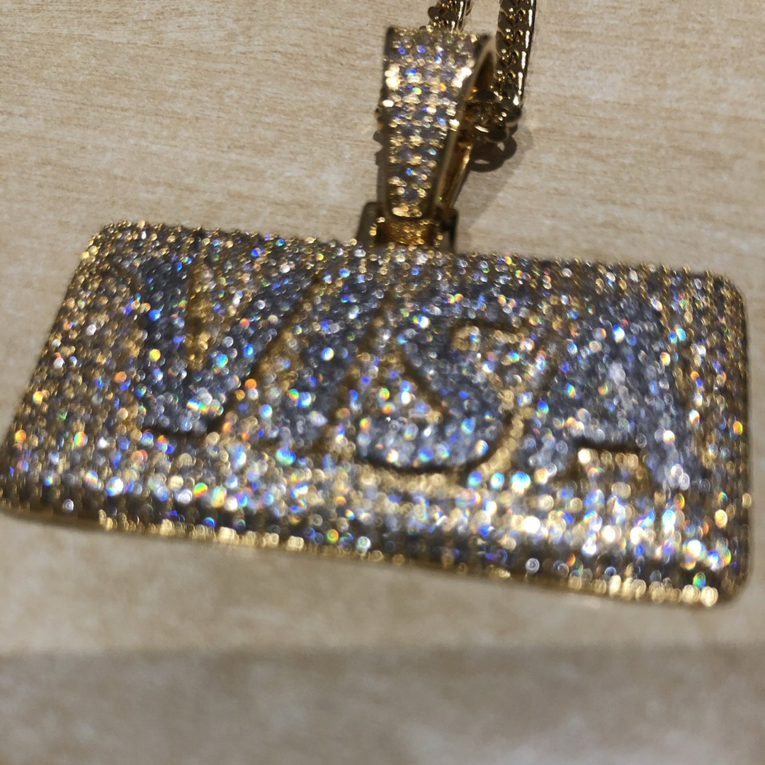 Iced Out VVS VISA Pendant