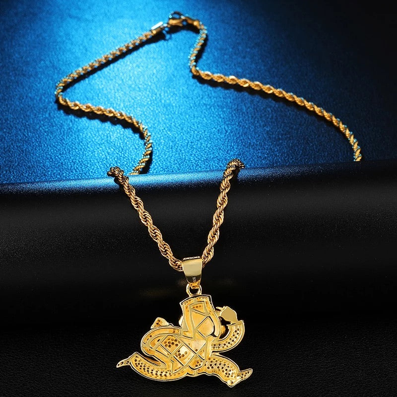 Iced Out Monopoly Pendant