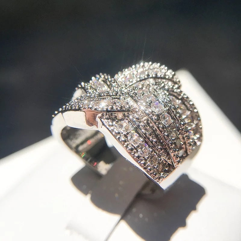 Iced Out Color Band Ring