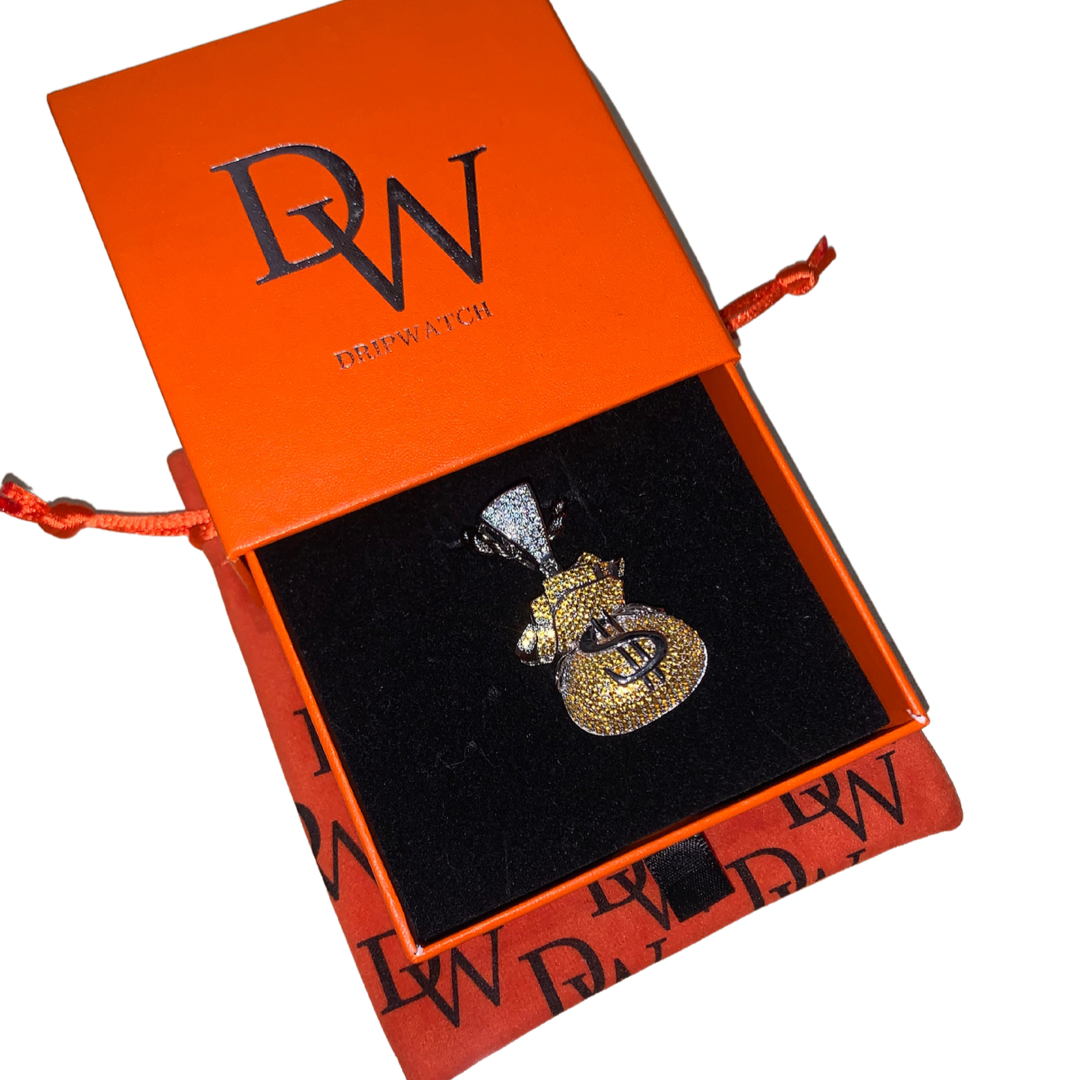 Orange Money Bag Pendant đź’°
