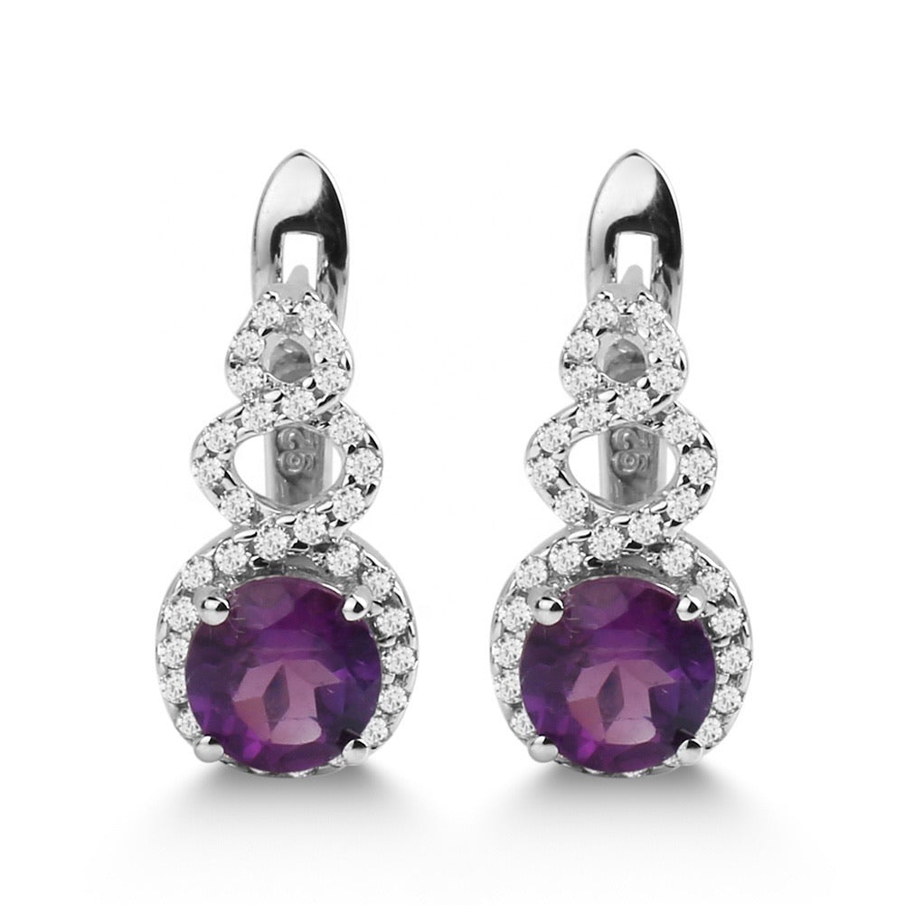 Natural Topaz 925 Sterling Silver Earrings