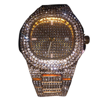 18K Gold VVS Iced Out Dripwatch