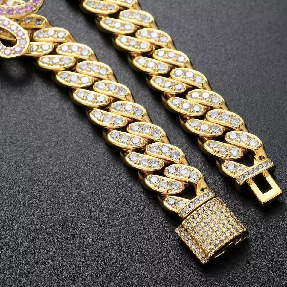 12mm VVS Iced Out Cuban Butterfly Choker