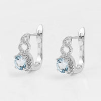 Natural Topaz 925 Sterling Silver Earrings