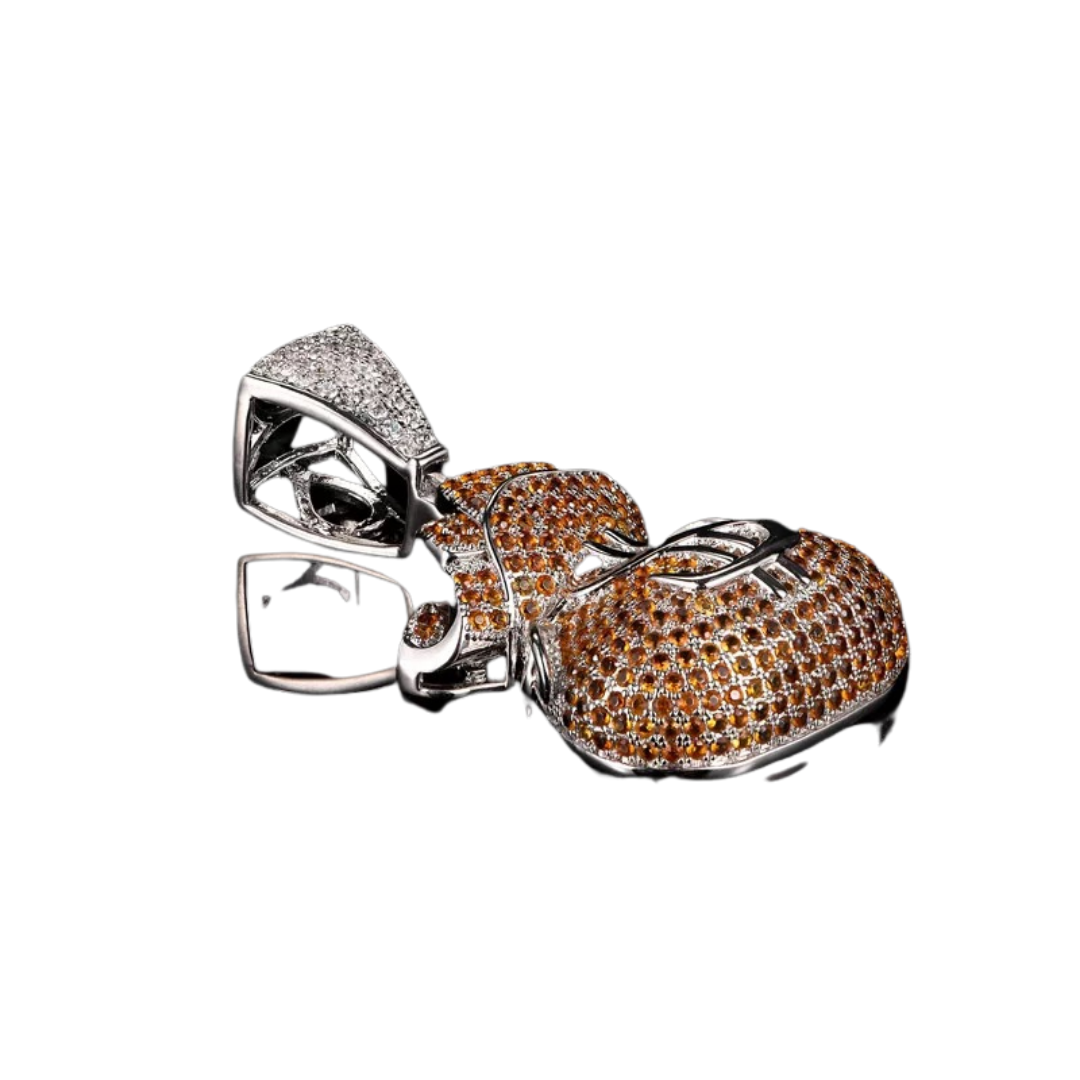 Orange Money Bag Pendant đź’°