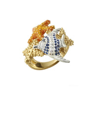 Ocean Reef 18k Gold Plated Ring