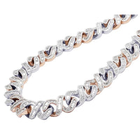 Iced Out Infinity Baguette Cuban Chain