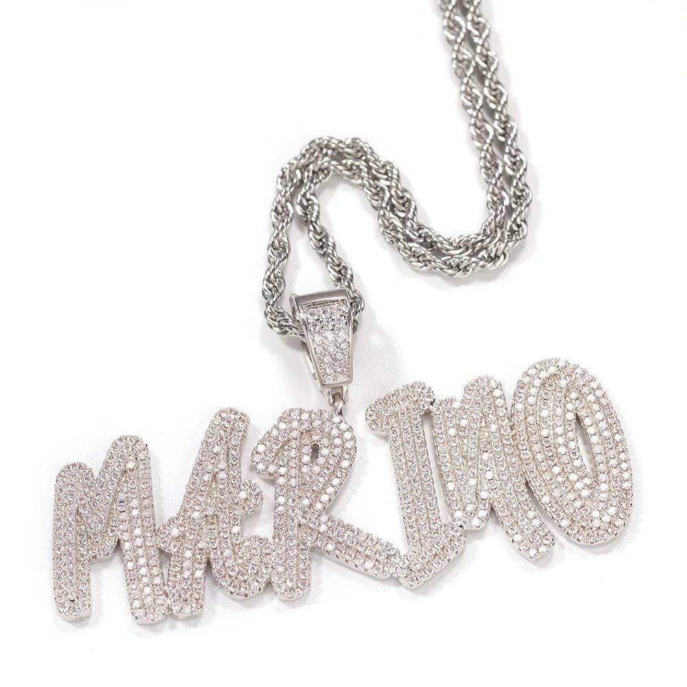Script Custom Letters Pendant