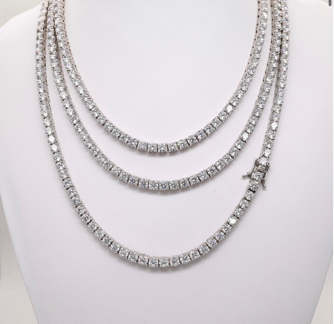 17 Carat VVS Diamond Tennis Chain