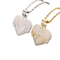 Iced Out Dripheart Pendant ♥️💧