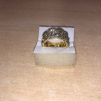 Iced Out Micro Pave Cuban Link Ring