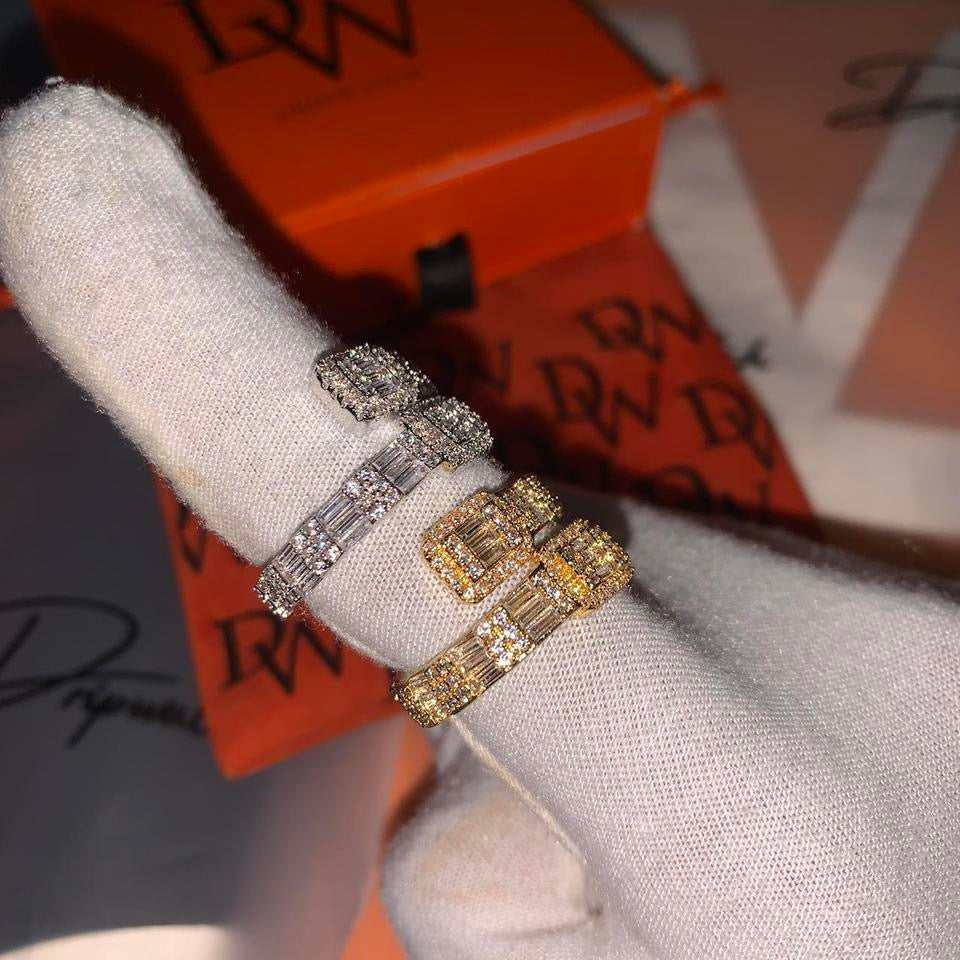 Dripwatch Iced Out Baguette Rings π₯