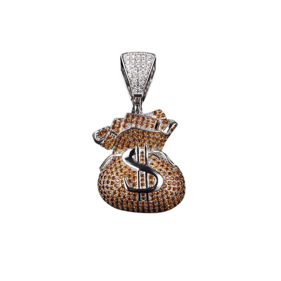 Orange Money Bag Pendant đź’°