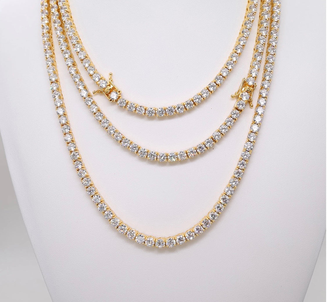 17 Carat VVS Diamond Tennis Chain