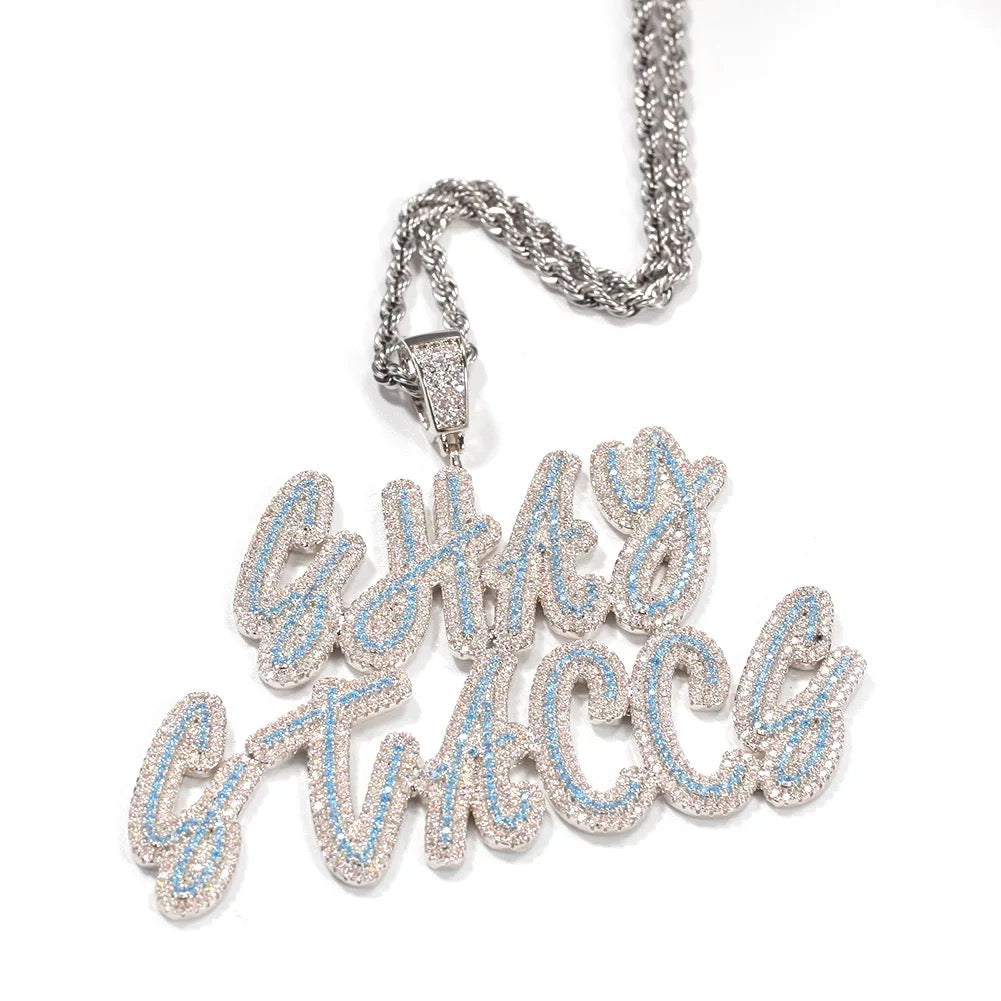 Script Custom Letters Pendant