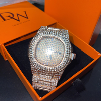 18K Gold VVS Iced Out Dripwatch